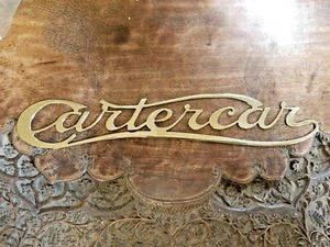 Cartercar Radiator Script BRASS Emblem Medalion 1907 - 1917 - Bild 1 von 3