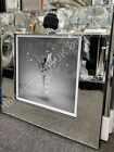 Ballerina white & dress gold butterflies with crystals & mirror frame pictures  