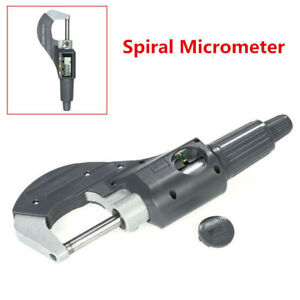 Spiral Micrometer 0-1" 0.001mm Digital Electronic Outside Micrometer Carbide Tip