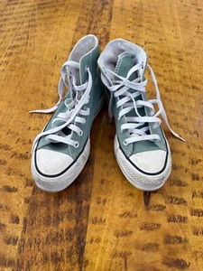 Converse Chuck Taylor Size 5 GREEN High-Top Platform Sneakers sz5 S4 - Picture 1 of 6