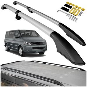 für VW T5 MULTIVAN 2003-15 GETEILTE DACHRELING KURZER RADSTAND DACHTRÄGER - Bild 1 von 9