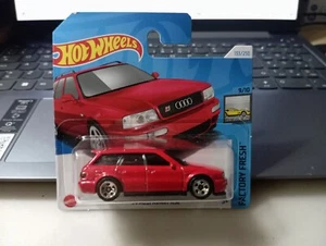 2024 HOT WHEELS - ´94 AUDI AVANT RS2  RED   SHORT CARD 1/64 *NEW* - Picture 1 of 4