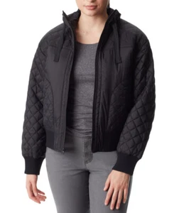 Bass Outdoors Women's Quilted-Trim Zip Bomber Jacket - Picture 1 of 8