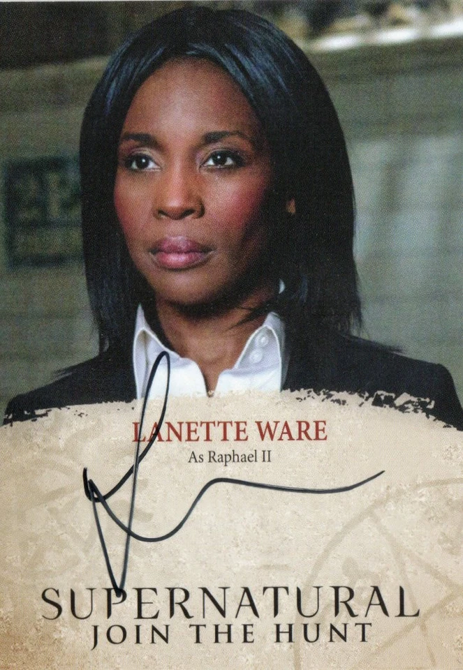 Supernatural Seasons 4-6 Auto Autograph LW Lanette Ware As Raphael II - Image 1 of 1