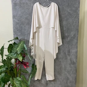Lauren Ralph Lauren Women's Cape Sleeve Straight Leg Formal Jumpsuit - Picture 1 of 17