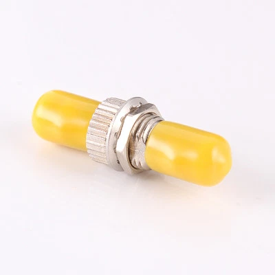 10pc ST-ST Fiber Optic Adapter Connector Optical Coupler Metal Single Multi Mode - Image 1 of 4