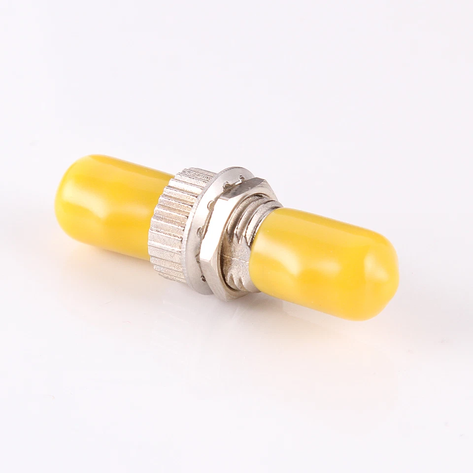 10pc ST-ST Fiber Optic Adapter Connector Optical Coupler Metal Single Multi Mode - Image 1 of 4