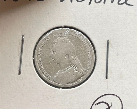 1892 Great Britain 6 Pence - Cleaned Cover