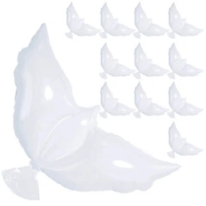 12Pieces Large White Dove Balloons Helium Balloons For Wedding Birthday Ceremony - Picture 1 of 7