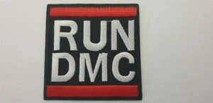 RUN DMC IRON ON SEW ON EMBROIDERED PATCH MUSIC HIPHOP RAP ROCK - Bild 1 von 1