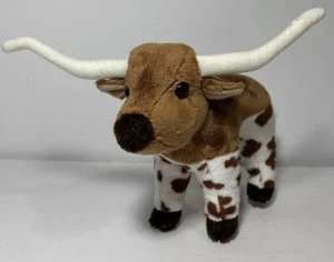 Longhorn Steer Douglas Coccola Giocattolo 7" Peluche Animale Mucca Texas Bull Usato in ottime condizioni - Foto 1 di 7