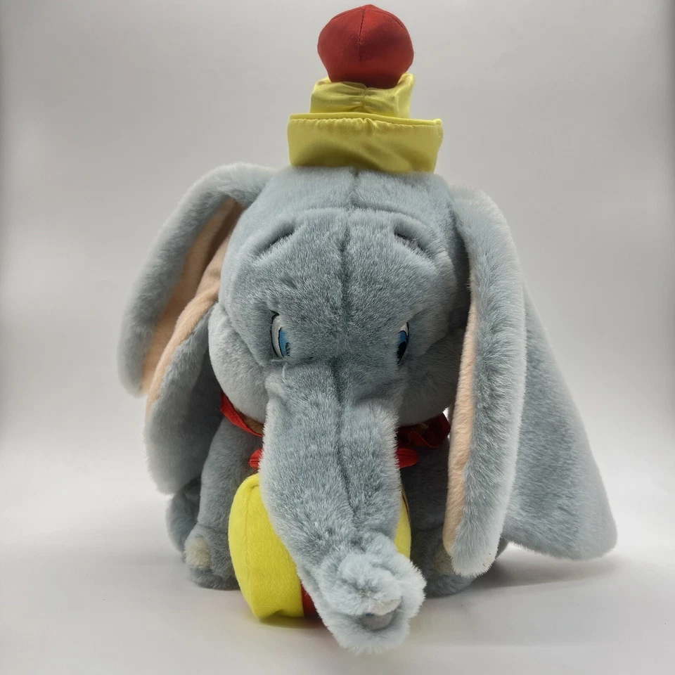 Disney Store Holiday Dumbo Plush W Gift And Squeak Hat Stuffed Animal Rare Toy - Image 1 of 4