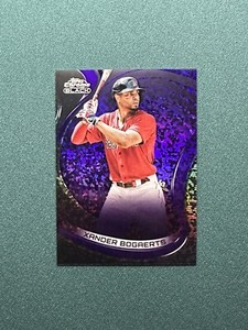 2022 Chrome Black Baseball - XANDER BOGAERTS - Purple Mini Diamond #62/150