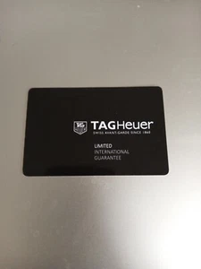 Tag Heuer Warranty Cards