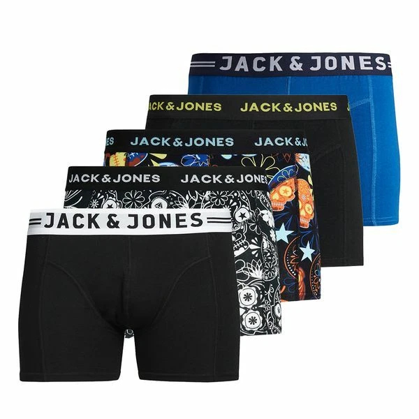 JACK&JONES 5er Pack Hombres Calzoncillos Marcas Bóxer Ropa Interior - Imagen 1 de 1
