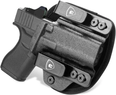 WARRIORLAND IWB Hybrid Kydex&Nylon Gun Holster for Glock 43/43X/ 43X MOS, Right Hand