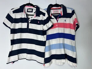 Women’s Thomas Cook Polo Shirts, Set of 2, Size 14 Striped and Collard VGC - Picture 1 of 10