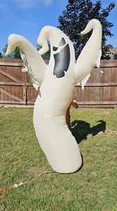 GONFLATABLE AIRBLOWN 8FT Halloween Inflatable Ghost 0021319 VTG Lights Up Fan - Picture 1 of 4