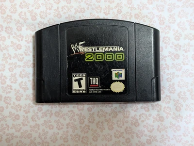 WWF WrestleMania 2000 (Nintendo 64, 1999) - Auténtico - Probado - Solo cartucho Foto 1 de 4