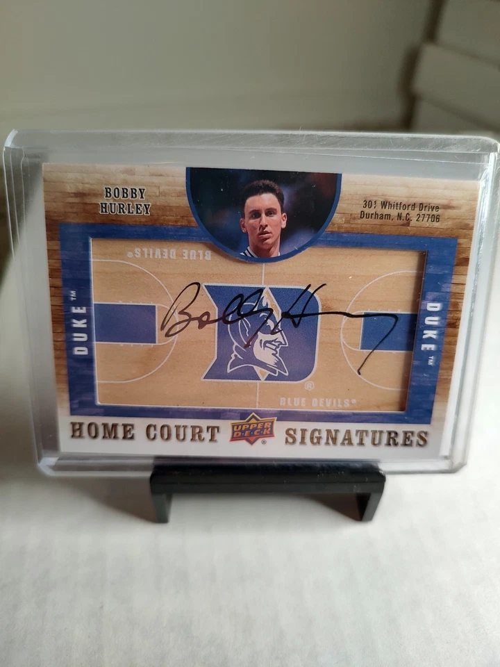 2011-12 UD Home Court Signatures - Bobby Hurley #HC-BH Autograph Duke Blue Devil - Image 1 of 1