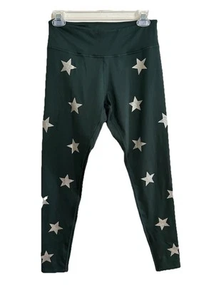 Leggings de calentamiento Jessica Simpson Stars talla mediana bolsillo con cremallera Foto 1 de 4