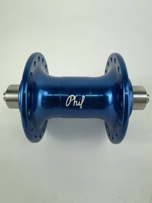 Быстросъемная передняя ступица Phil Wood Kiss-Off с 32 отверстиями синяя новая из старых запасов - Изображение 1 из 3
