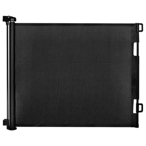 Malla Retráctil Bebé/Mascotas/Escaleras/Puerta de Seguridad 33" Alto X 55" Ancho Negro - Nuevo - Imagen 1 de 7