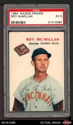 1954 Wilson Franks Roy McMillan Reds PSA 5 - EX - Image 1 of 2