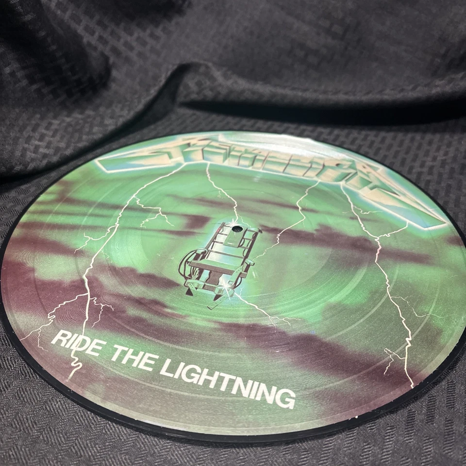 Metallica -Ride The Lightning LP Picture Disc Music For Nations PROMOTIONAL COPY - Image 1 of 4