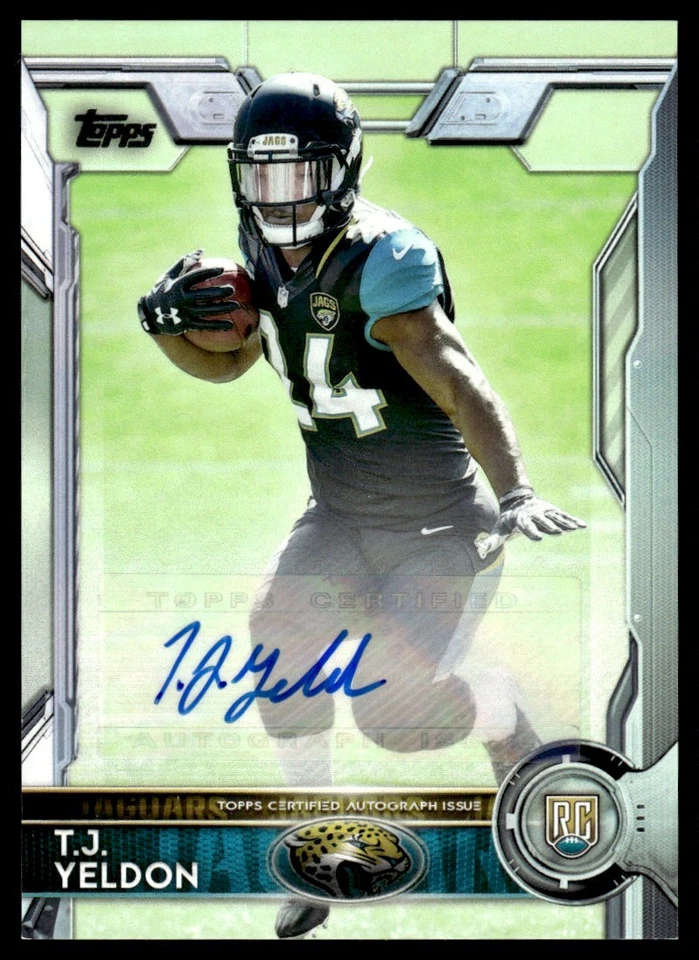 2015 Topps Autographs T.J. Yeldon Rookie Auto Jacksonville Jaguars #430 - Image 1 of 2