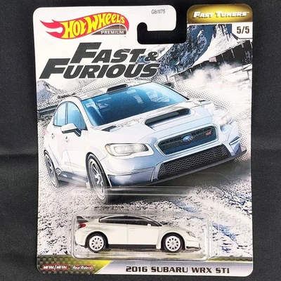 Hot Wheels Premium Fast & Furious Fast Tuners 2016 White Subaru WRX STI #5/5 - Image 1 of 4