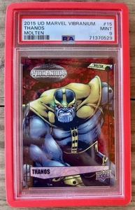 2015 Marvel Vibranium Molten #15 THANOS #256/299 Graded PSA 9 MINT💪🏻💪🏻 - Bild 1 von 2