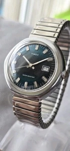 Rare Hexagonal 1976 Men's Vintage TIMEX Mechanical Wristwatch Made In Great Brit - Picture 1 of 10