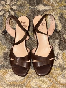 Wonders Plateau Sandalen 37 BRAUN geschmeidiges Leder Knöchel SPANIEN Leder gefüttert - Bild 1 von 7