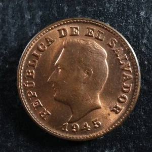 1 centavo 1945 El Salvador KM#135.1 Bronze - Picture 1 of 2