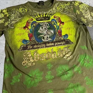 Raw Blue AOP Grunge Emo Skater The Almighty Dollar Principle Size XL - Picture 1 of 8
