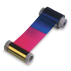 HID FARGO, RIBBON EZ YMCKO CARTRIDGE WITH CLEANING ROLLER. 250 IMAGES, FULL COLO - Image 1 of 1