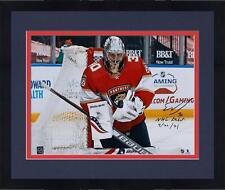 Frmd Spencer Knight Panthers Signed 16" x 20" Photo & "NHL Debut 4/20/21" Insc