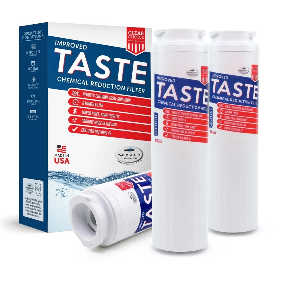 ClearChoice Taste CLCH101 RefrigeratorWater Filter Compatible W/UKF8001 EDR4RXD1 - Image 1 of 2
