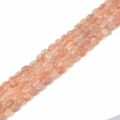 5pcs Natural gemstone Pebble Chips beads Amazonite Charoite agate Larimar 7-9mm - Image 1 of 4