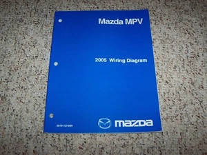 2005 Mazda MPV Minivan Electrical Wiring Diagram Manual LX LX-SV ES 3.0L V6   - Bild 1 von 1