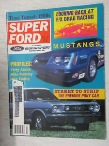 SUPER FORD MAGAZINE VOL 12 NO. 2 TERRY ADAMS MIKE PUSTELNY GLEN TINSLEY MUSTANGS - Picture 1 of 2