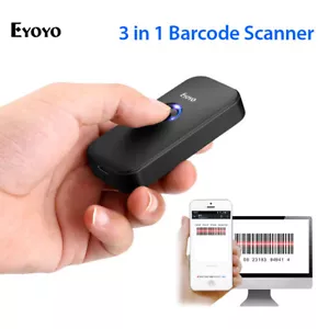 Mini escáner de código de barras inalámbrico Bluetooth lector de escaneo de imagen 1D para sistema iOS - Imagen 1 de 12
