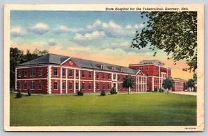Postkarte Staatliches Krankenhaus für den tuberkulösen Kearney Nebraska 1950 - Bild 1 von 3