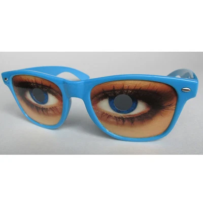 "Azul EE. UU." - Gafas divertidas de novedad únicas con ojos de WeyesEyes.com Foto 1 de 4