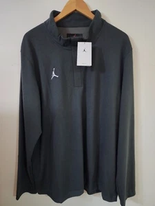 Jordan TEAM Dri-FIT Size 2XL Men's Half-Zip Athletic Top Anthracite DQ7913-060 - Picture 1 of 3