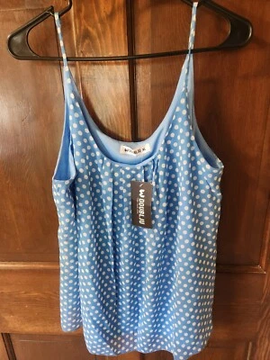 Camiseta sin mangas Doubl Ju a lunares XL para mujer Foto 1 de 3