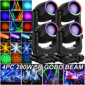 Luz principal móvil LED 200W RGBW Gobo Beam iluminación puntual de escenario DJ discoteca fiesta DMX - Imagen 1 de 22