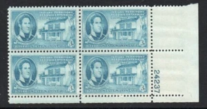 ALLYS STAMPS US Plate Block Scott #996 3c Indiana Territory [4] MNH [STK] - Picture 1 of 1
