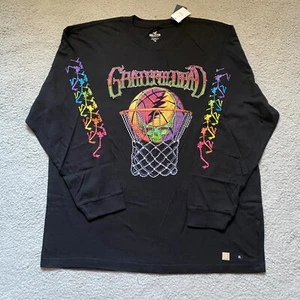 Hollister Grateful Dead Long Sleeve Shirt Black Men's Size Extra Large Oversized - Picture 1 of 7